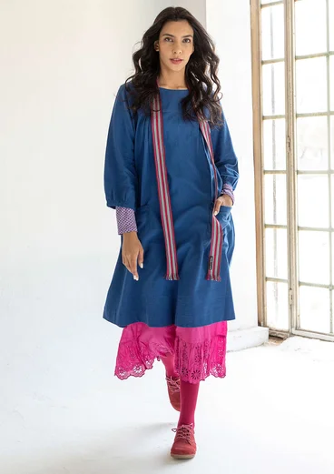 Woven organic cotton underskirt - cerise