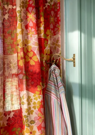 Gardine „Anaya“ aus Bio-Baumwolle - chili