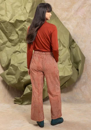 Pantalon tissé "Willow" en coton biologique - henné