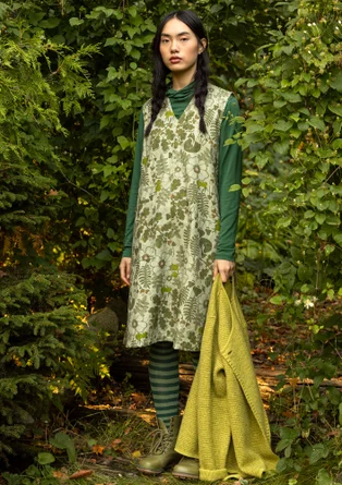 Robe "Wildwood" en tissu de coton biologique/lin - thuya
