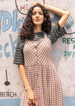 “Elise” organic cotton/modal top - dark earth