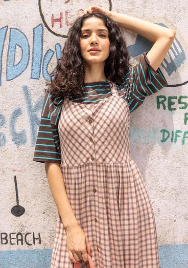 “Elise” organic cotton/modal top - dark earth