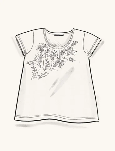 “Iris” jersey top in organic cotton - mynta