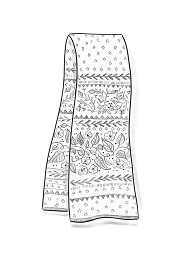 Strickschal „Borealis“ aus Bio- und Recycling-Baumwolle/Wolle - avocado