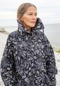 “Kaprifol” organic cotton coat - black