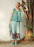 Pantalon "Kirana" en jersey de coton biologique (céladon L)