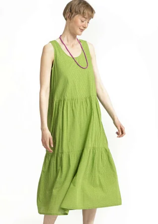 Robe "Check" en tissu de coton biologique - cigale