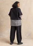 “Vendela” woven organic cotton trousers (black L)
