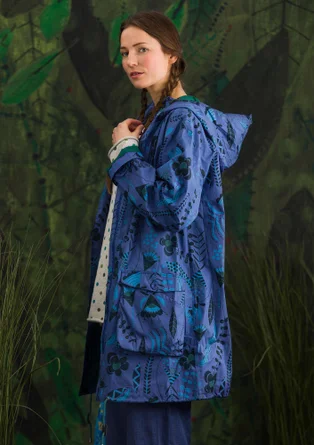 Parka "Petronella" en coton recyclé/biologique - lupin/motif