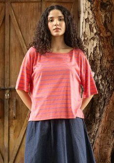 “Elise” organic cotton/modal top - water lily