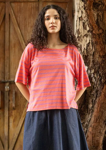 “Elise” organic cotton/modal top - water lily