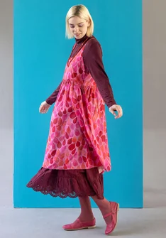 “Antoinette” woven organic cotton dress - hibiscus