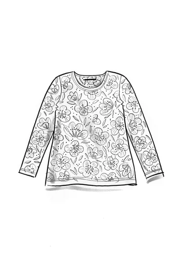 Gemustertes Shirt „Ada“ aus Lyocell/Elasthan - ziegel