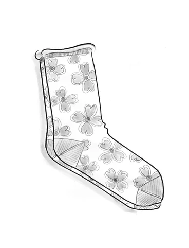 “Peggy” socks in organic cotton - himmelsbl