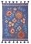 “Petals” organic cotton kilim rug (bluebell One Size)