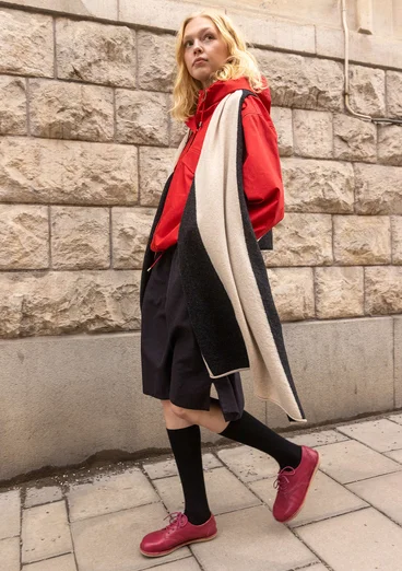 Jacke aus Bio-Baumwollgewebe - papageienrot