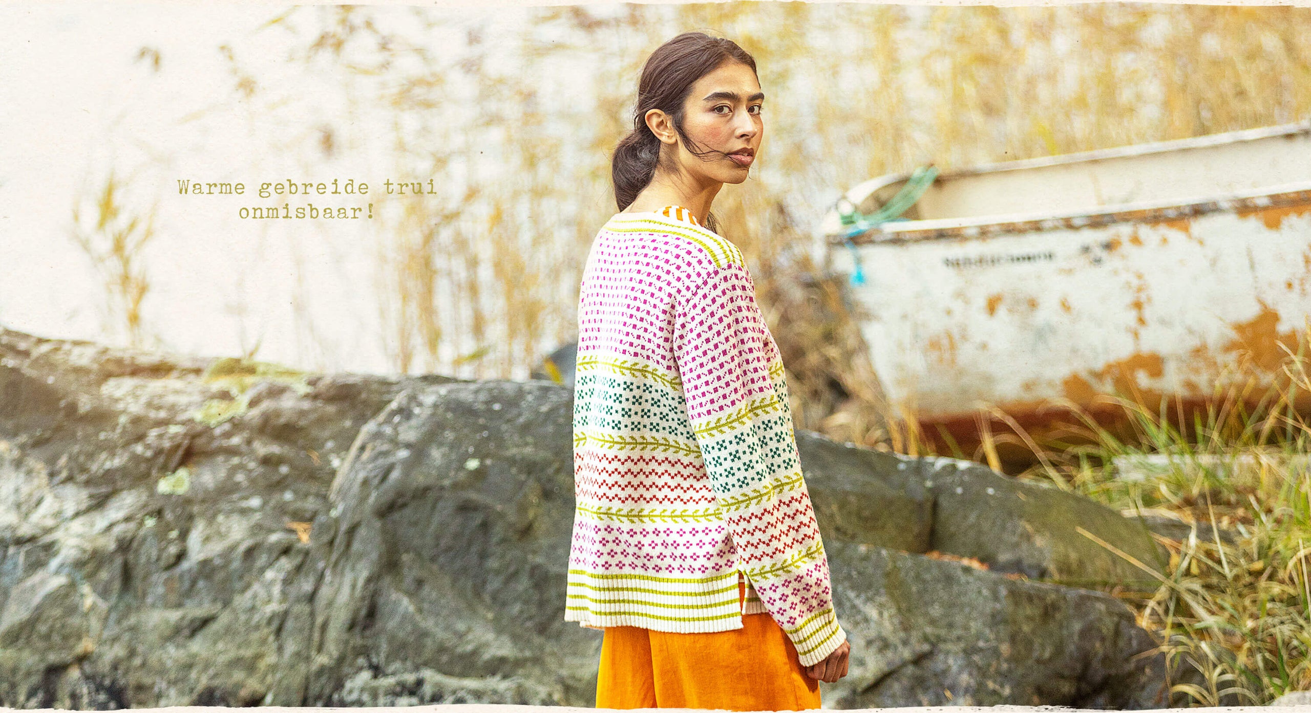 “Astri” sweater in organic cotton/wool