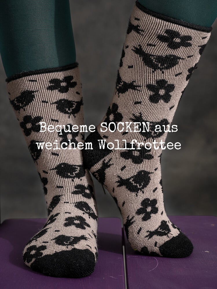 Socken „Florian“ aus Wollfrottee