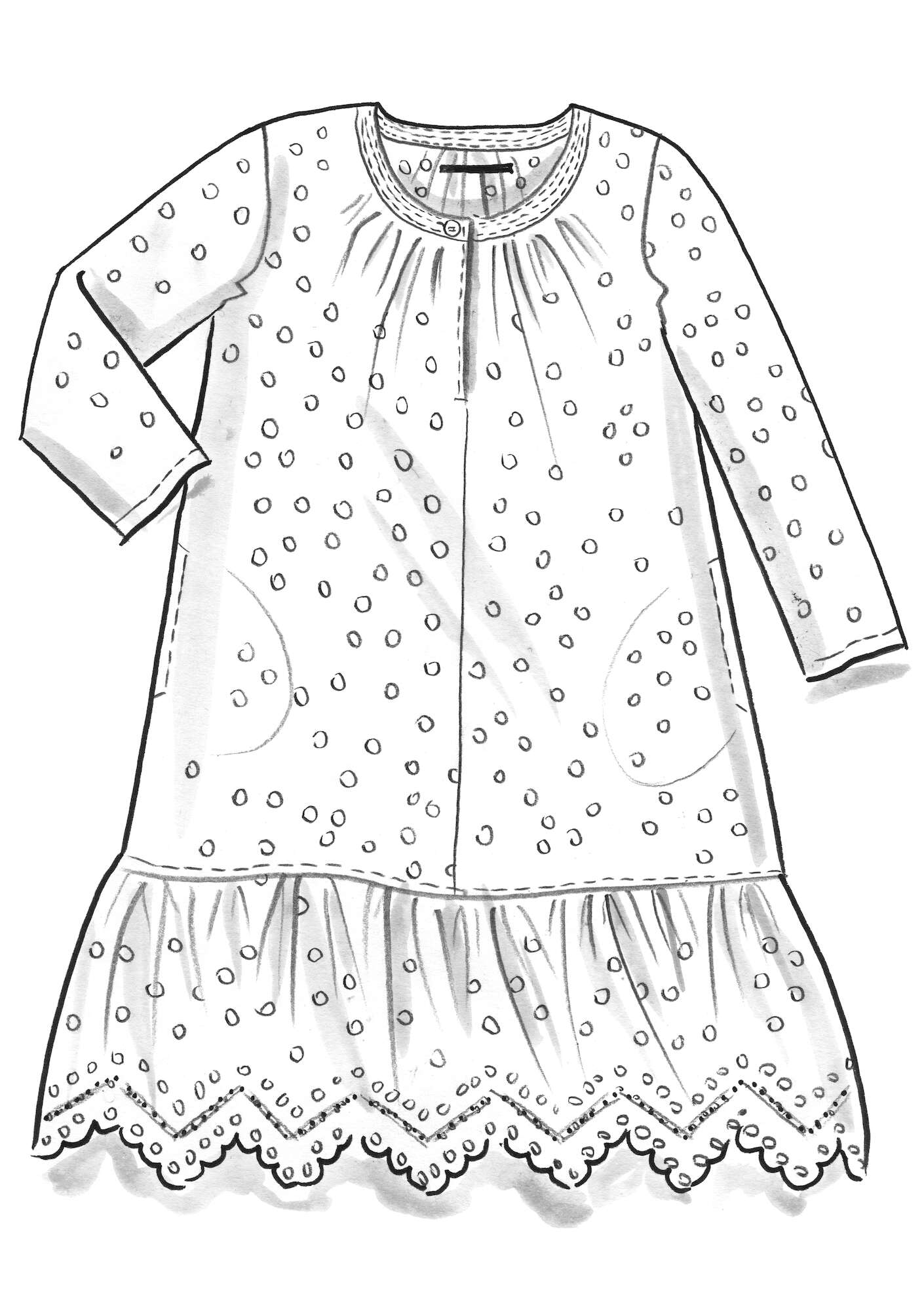Kleid „Lilly“ aus Bio-Baumwollgewebe