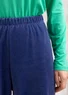 “Cornus” velour pants in organic cotton/recycled polyester (violet M)