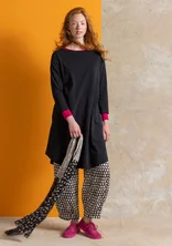 Robe ”Theia” en jersey de coton biologique/élasthanne - noir