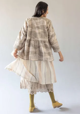 “Alaska” organic cotton/linen blouse - mole