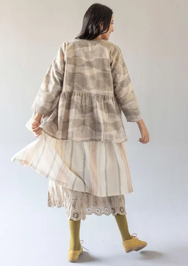 “Alaska” organic cotton/linen blouse - mole