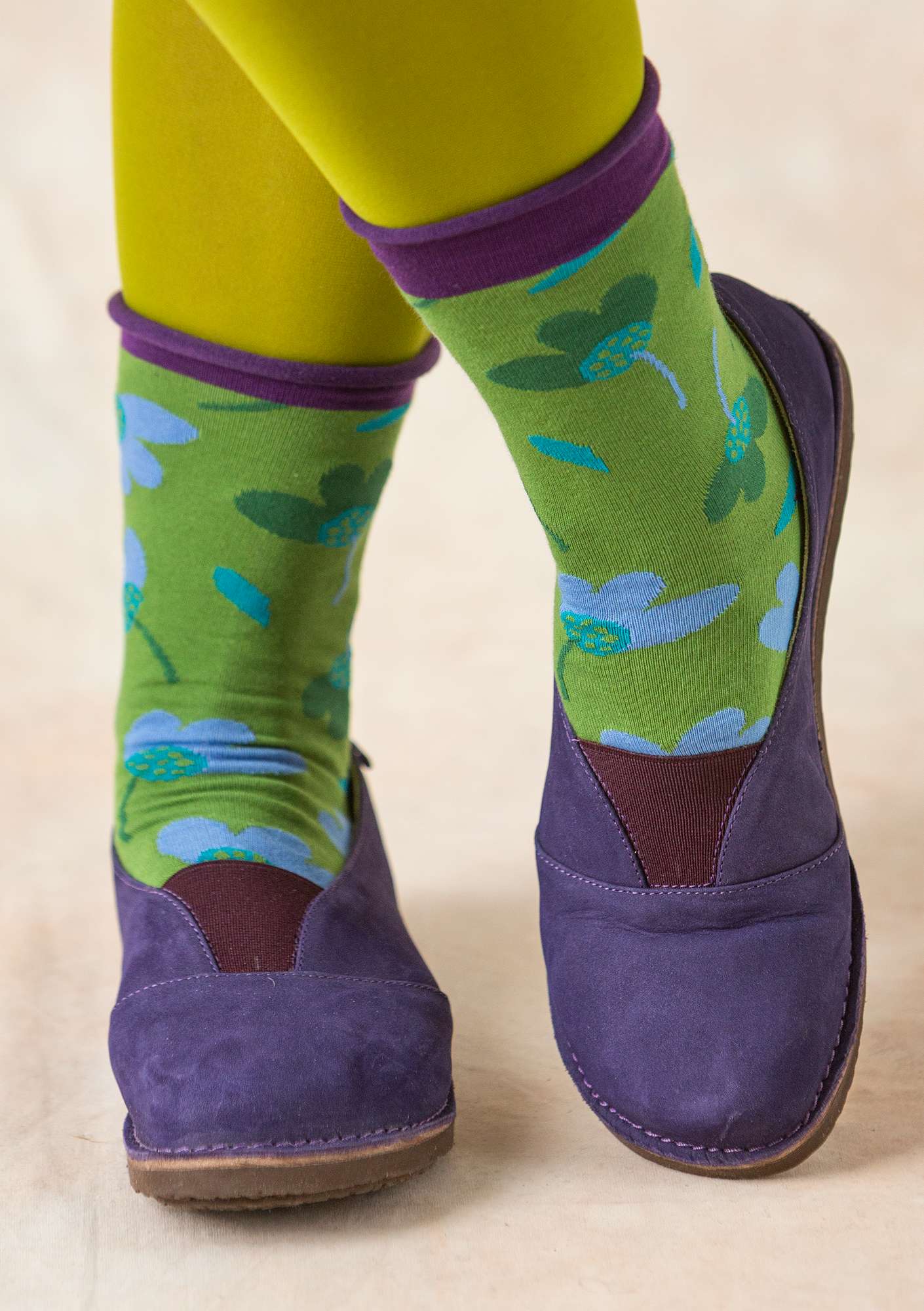 Socken „Rudbeckia“ aus Öko-Baumwolle koriander thumbnail