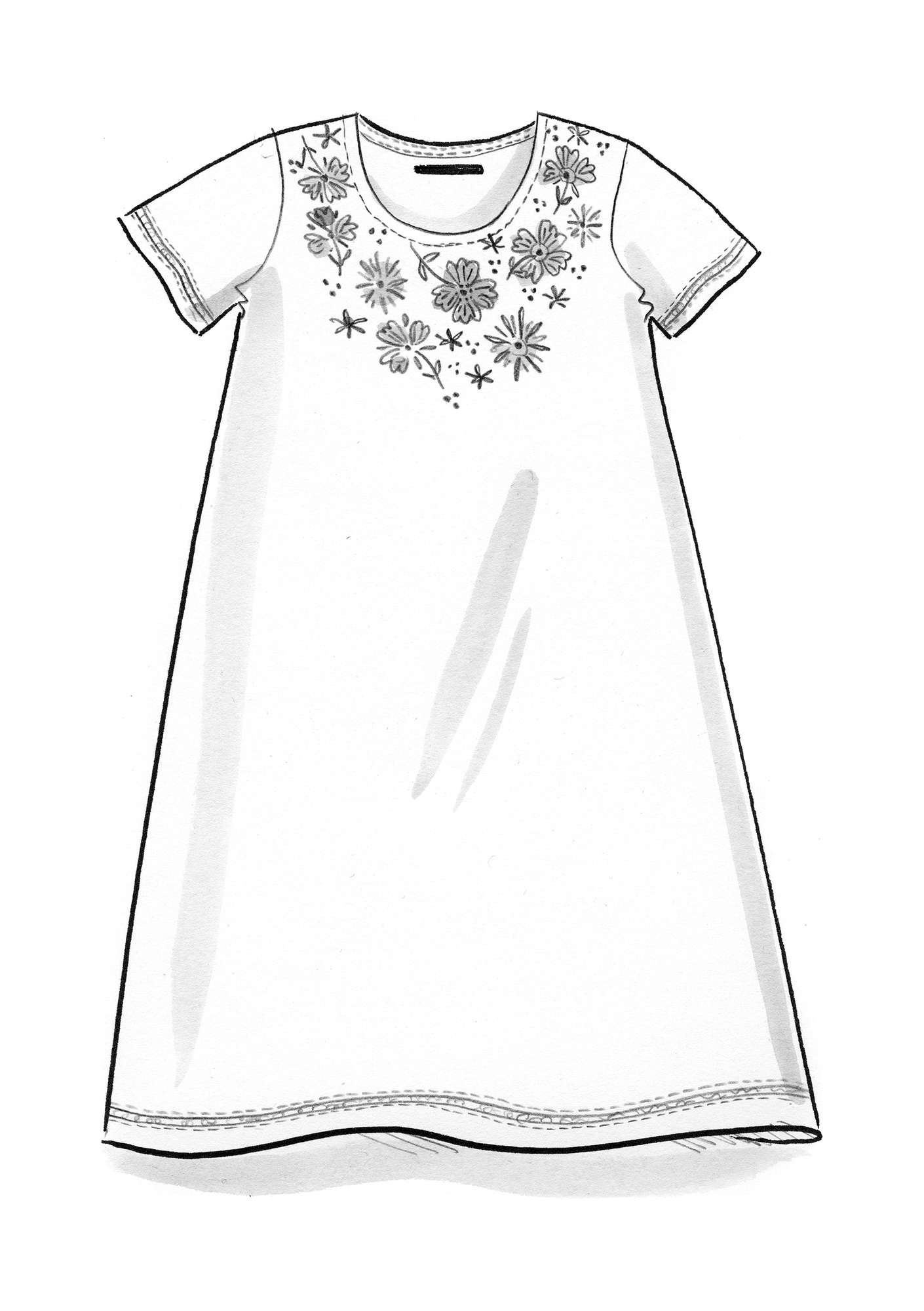 “Athenea” organic cotton nightgown ecru