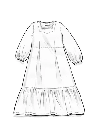 Robe en viscose tissée - cuivre