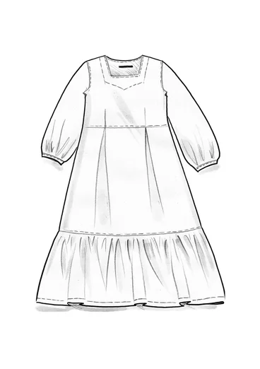 Robe en viscose tissée - cuivre