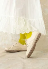 Nappa shoes - almond milk