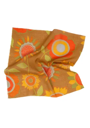 Kjole med V-utringning - curry/sunflower