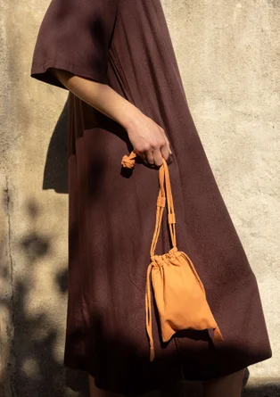 Webkleid „Flora Flow“ aus Viskose - dunkelaubergine