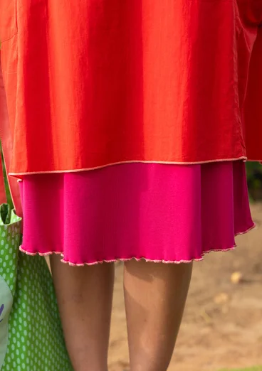 Einfarbiges Jerseykleid aus Bio-Baumwolle - alpenveilchen