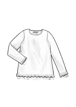 Fine-knit linen/organic cotton sweater - indigo blue