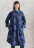 “Fizz” woven dress in linen/modal (ink blue XL)
