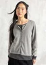 Strickjacke aus Bio-/Recycling-Baumwolle (graumelange M)