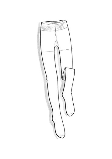 Solid-colour tights in recycled polyamide - black