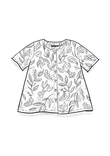 “Uuve” organic cotton blouse - cyklamen