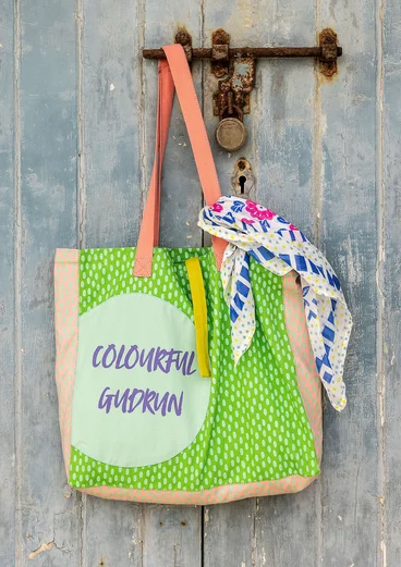 Sac "Nina" en coton biologique - vert petit pois