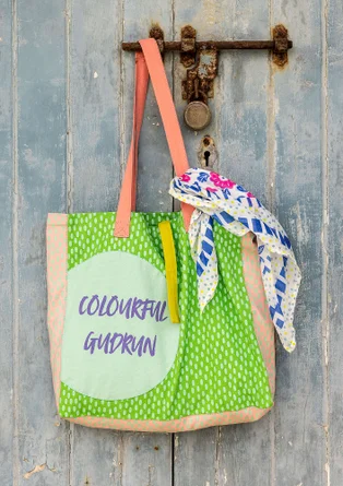 Veske «Nina» i økologisk bomull - ertegrønn