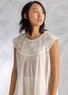 “Pezenas” woven organic cotton dress (ecru S)