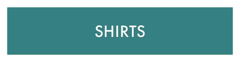 Ein türkisfarbenes Feld mit dem Wort „Shirts“ in Weiss.