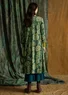 Gemustertes Jerseykleid „Sanvi“ aus Bio-Baumwolle (dunkelgrün L)