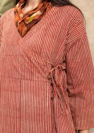 Robe tissée ”Rose hip” en coton biologique - henné