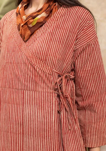 Robe tissée ”Rose hip” en coton biologique - henné