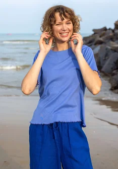 Shirt „Drop“ aus Bio-Baumwolle - lotusblau