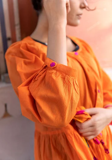 “Insta” organic cotton smock blouse - nectar