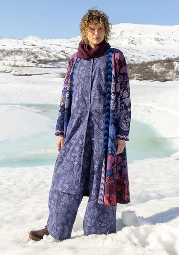 “Denali” woven organic cotton trousers - midnight blue